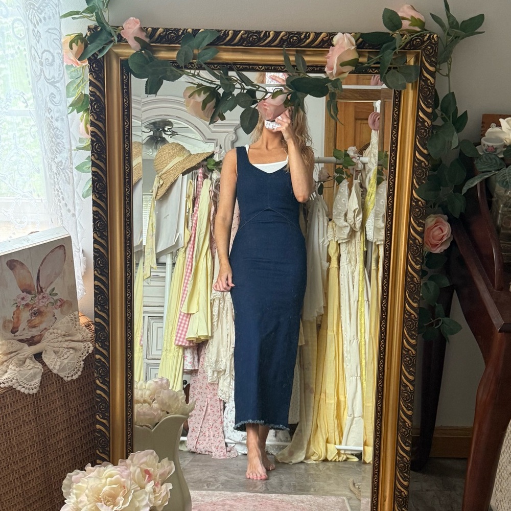 Dark Denim Maxi Dress